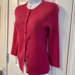 Cable & Gauge Pink-plum cardigan Size S/P